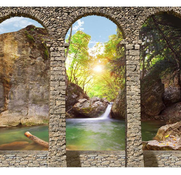 Peel & Stick Nature Wall Mural - Morning Relaxation - Removable Wall Decals