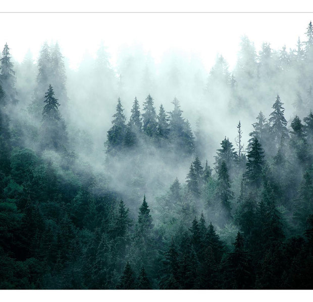 Peel & Stick Nature Wall Mural - Misty Mountains - Removable Wall Decals