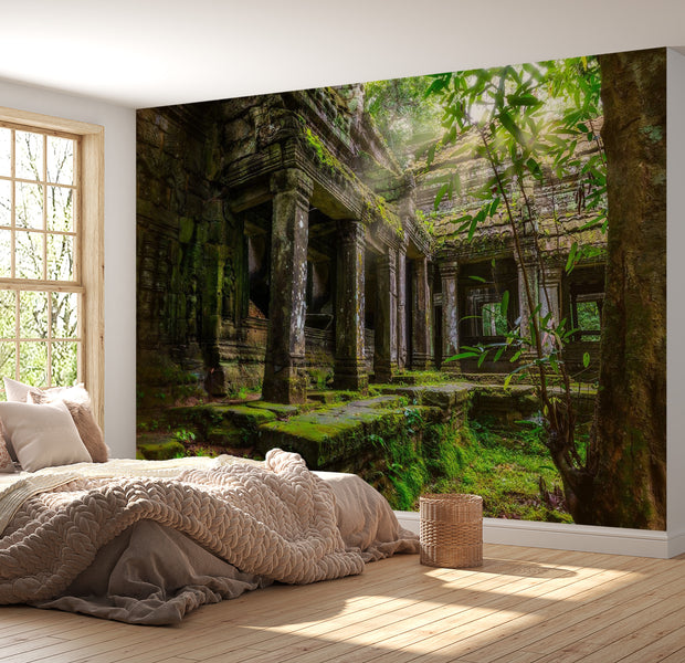 Peel & Stick Nature Wall Mural - Preah Khan - Removable Wall Decals