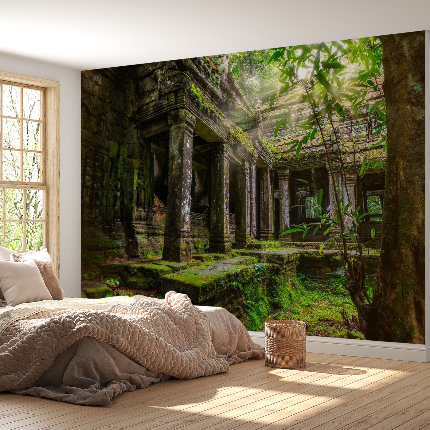 Peel & Stick Nature Wall Mural - Preah Khan - Removable Wall Decals
