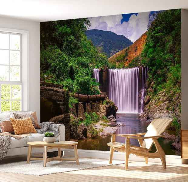 Peel & Stick Nature Wall Mural - Reggae Falls - Removable Wall Decals