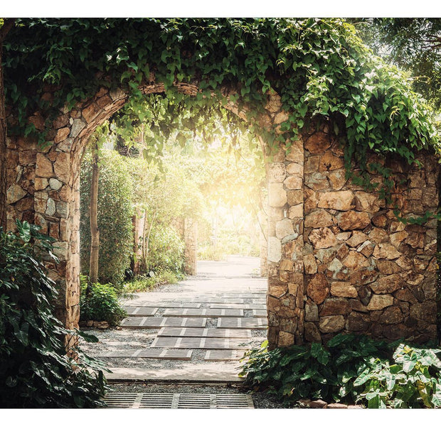 Peel & Stick Nature Wall Mural - Sunny Alley - Removable Wall Decals