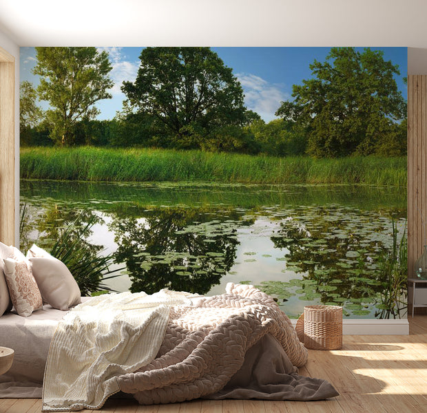 Peel & Stick Nature Wall Mural - The Magic Pond - Removable Wall Decals