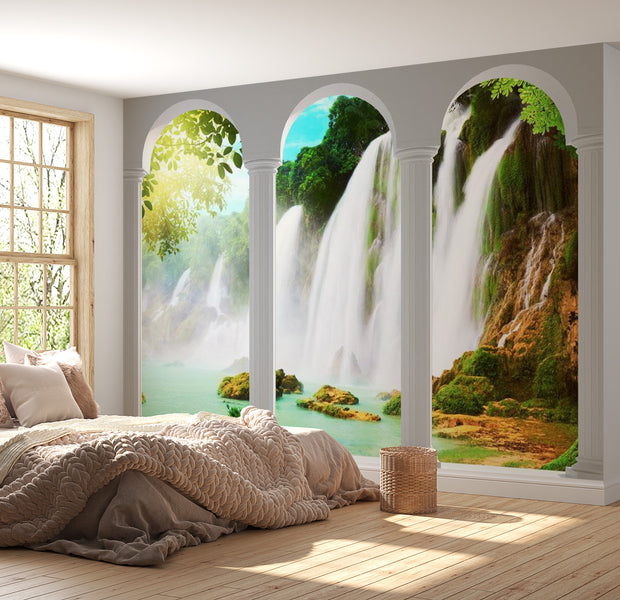 Peel & Stick Nature Wall Mural - Waterfall Beauty - Removable Wall Decals