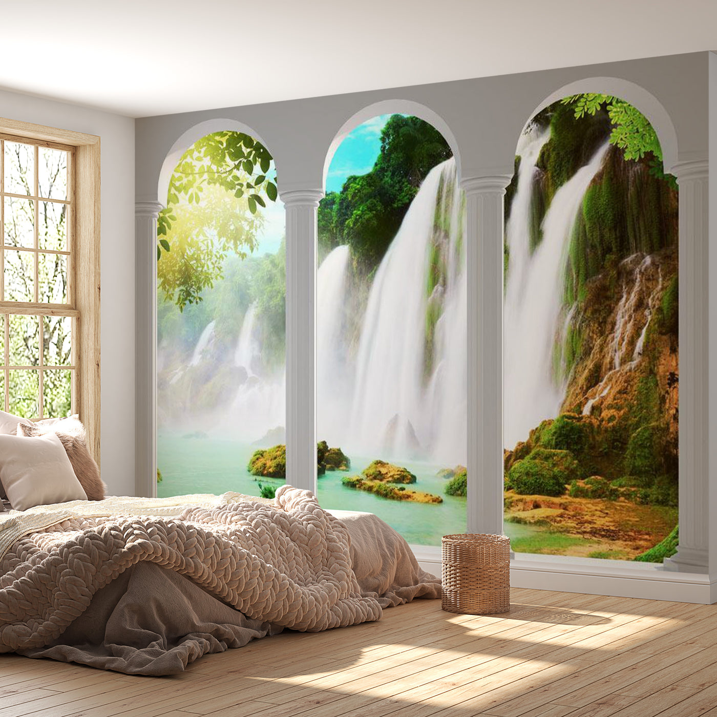 Peel & Stick Nature Wall Mural - Waterfall Beauty - Removable Wall Decals
