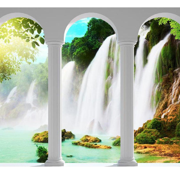 Peel & Stick Nature Wall Mural - Waterfall Beauty - Removable Wall Decals