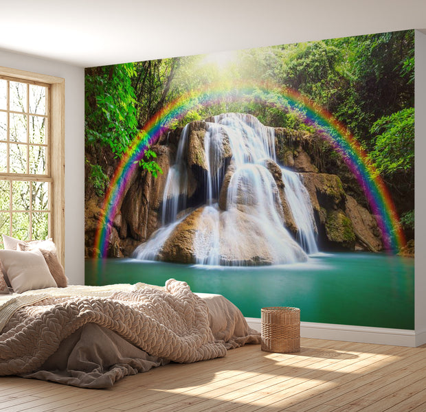 Peel & Stick Nature Wall Mural - Waterfall Of Fulfilled Wishes - Removable Wall Decals