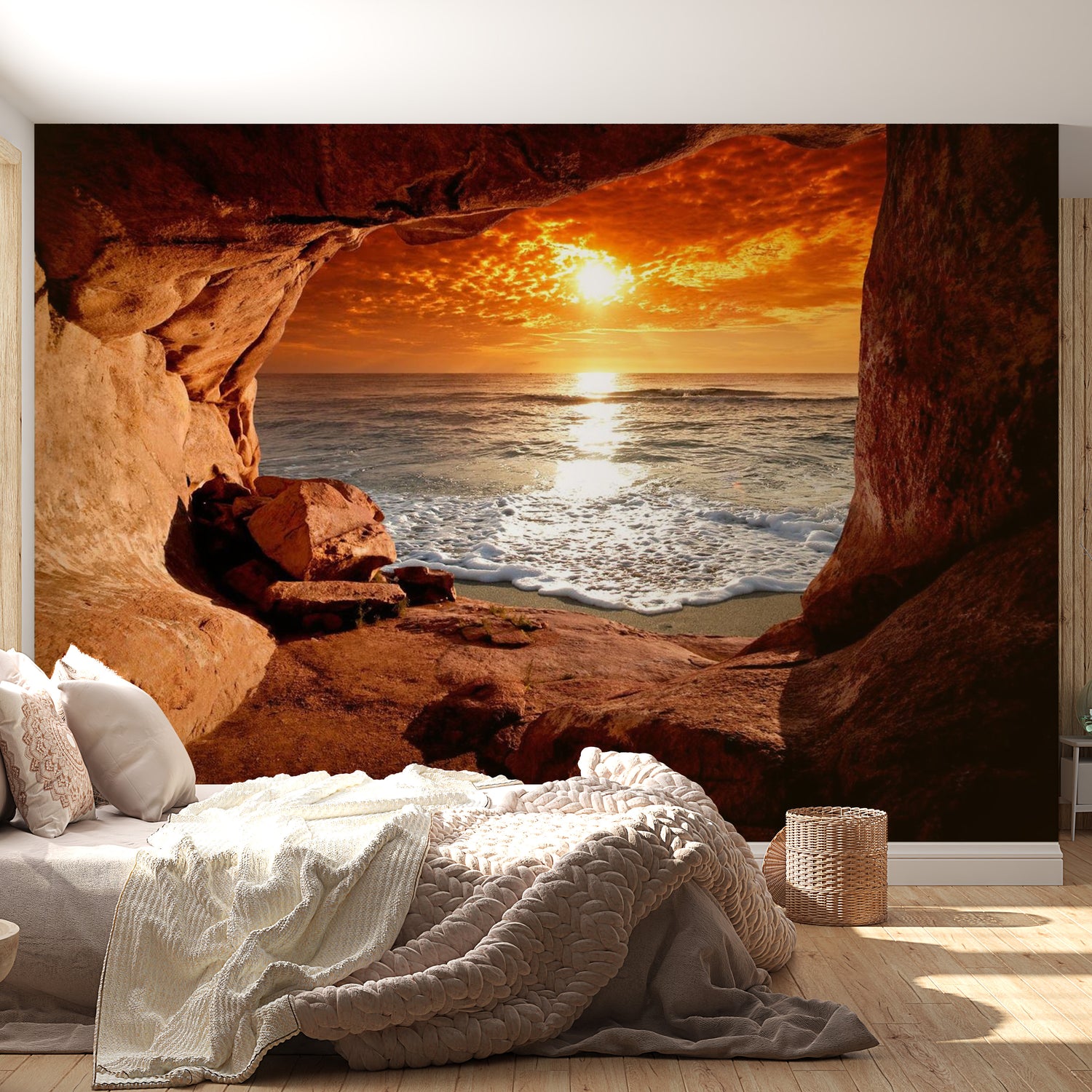 Peel & Stick Tropical Wall Mural - Exit From The Cave - Removable Wall Decals