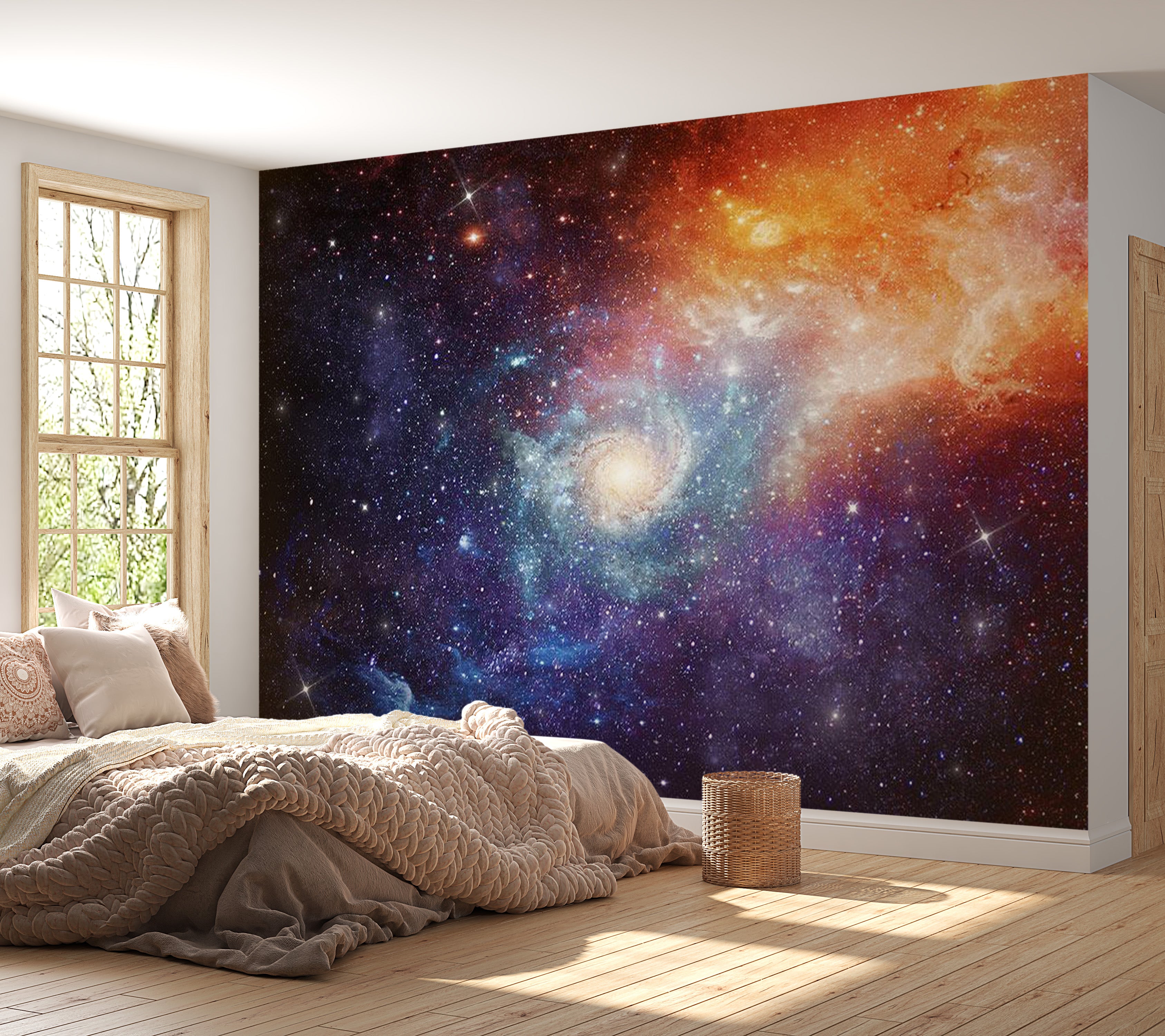 Peel & Stick Space Wall Mural - Galaxy - Removable Wall Decals