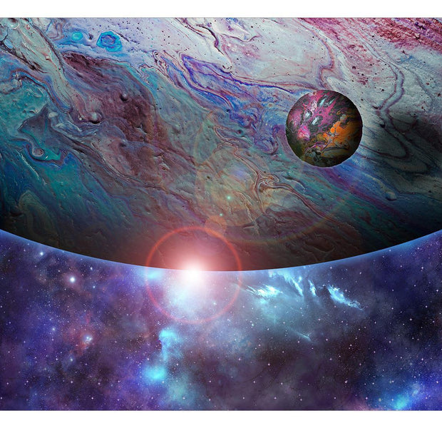 Peel & Stick Space Wall Mural - In Orbit - Removable Wall Decals