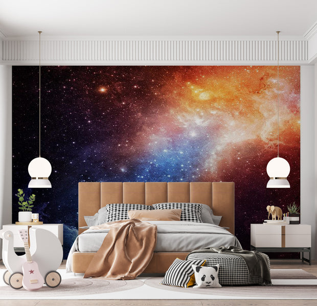 Peel & Stick Space Wall Mural - Nebula - Removable Wall Decals