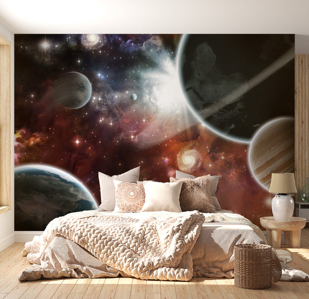 Peel & Stick Space Wall Mural - Walk In Space - Removable Wall Decals