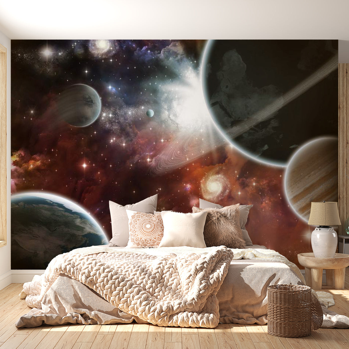 Peel & Stick Space Wall Mural - Walk In Space - Removable Wall Decals