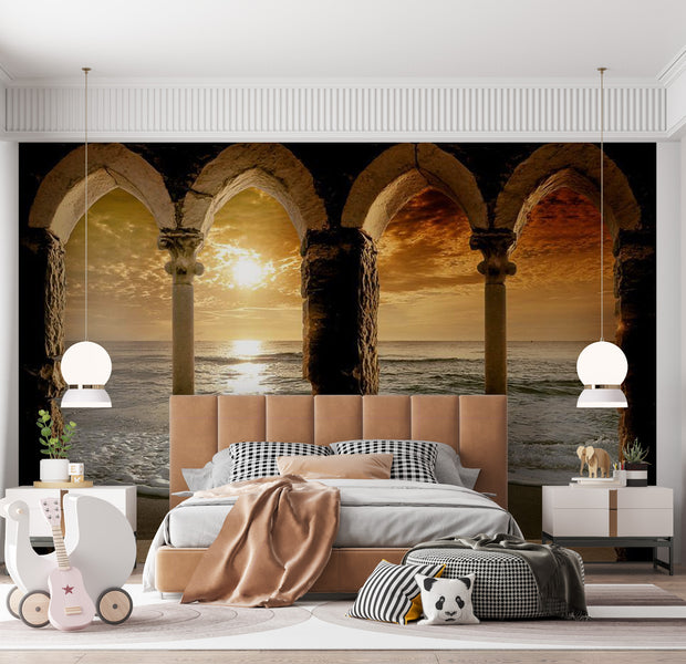 Peel & Stick Tropical Wall Mural - Idyll - Removable Wall Decals