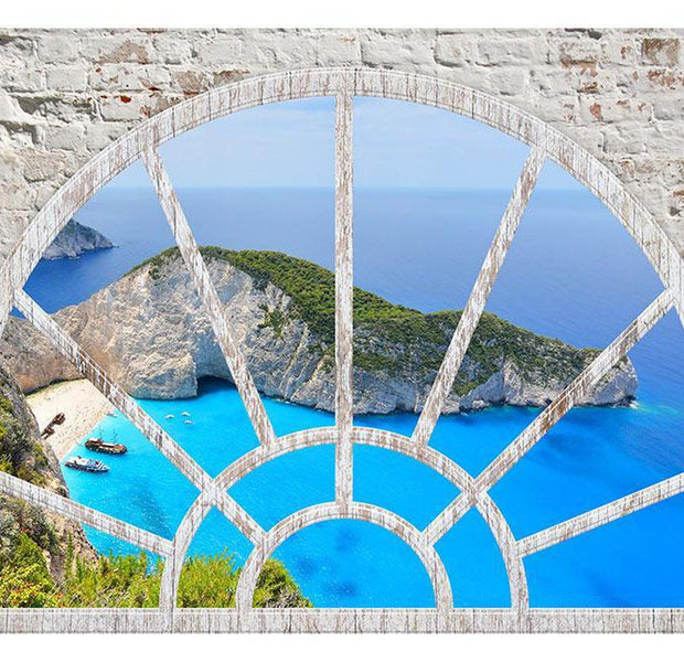 Peel & Stick Tropical Wall Mural - Look At The Island Of Dreams - Removable Wall Decals