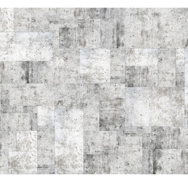 Peel & Stick Wall Mural - Abstract Concrete Tiles Background- Removable Wall Decals