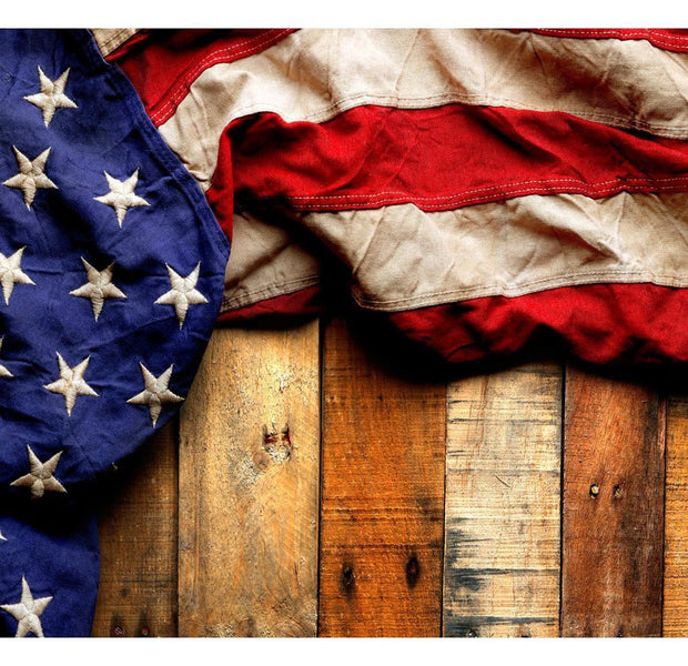 Peel & Stick Wall Mural - American Flag - Removable Wall Decals