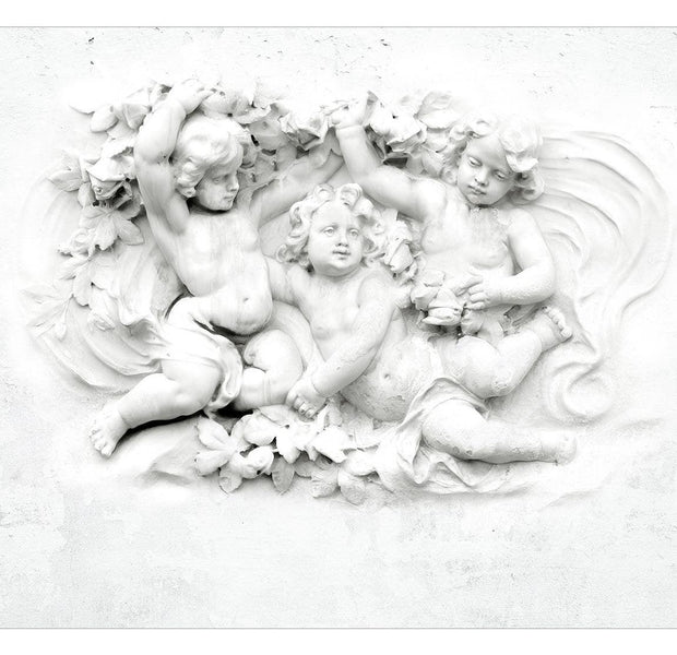 Peel & Stick Wall Mural - Angels Wall Sculpture - Removable Wall Decals