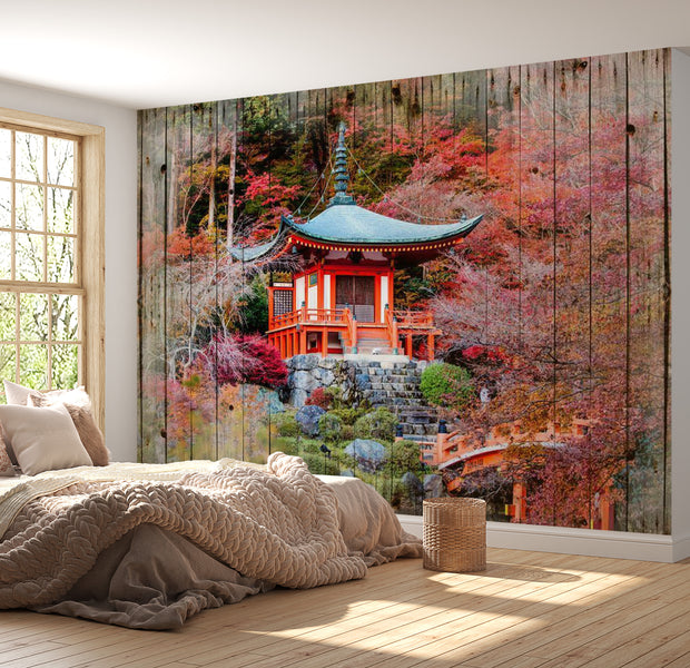 Peel & Stick Wall Mural - Autumnal Japan - Removable Wall Decals