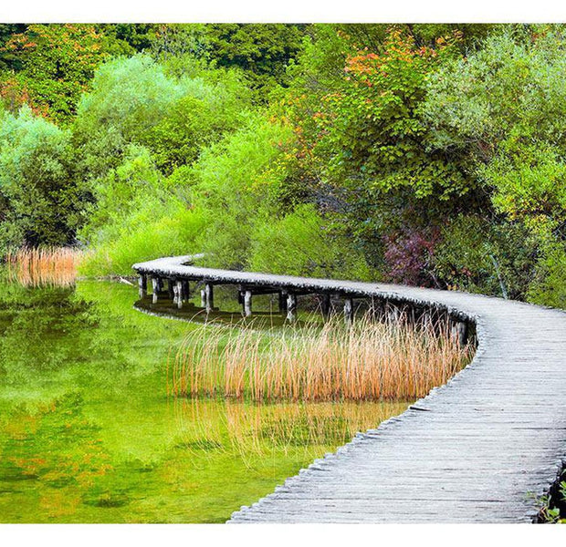 Peel & Stick Wall Mural - Beautiful Green - Removable Wall Decals