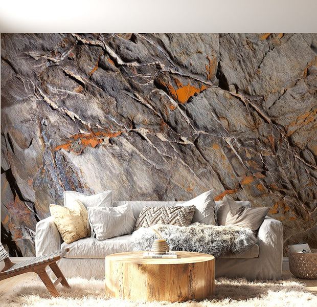 Peel & Stick Wall Mural - Cliff Stone Close Up - Removable Wall Decals