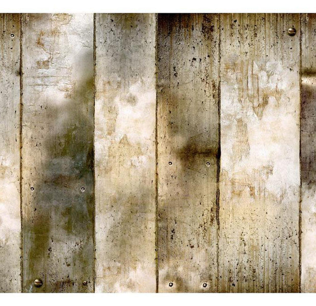 Peel & Stick Wall Mural - Concrete Gold Stripes Background - Removable Wall Decals