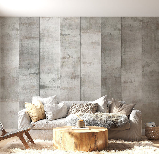 Peel & Stick Wall Mural - Concrete Mosaic - Removable Wall Decals