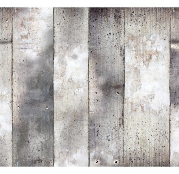 Peel & Stick Wall Mural - Gray Concrete Stripes - Removable Wall Decals