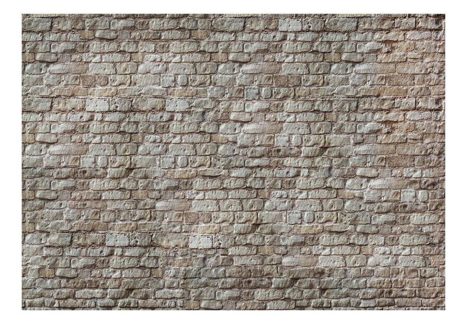 Peel & Stick Wall Mural - Grey Old Brick Wall - Removable Wall Decals