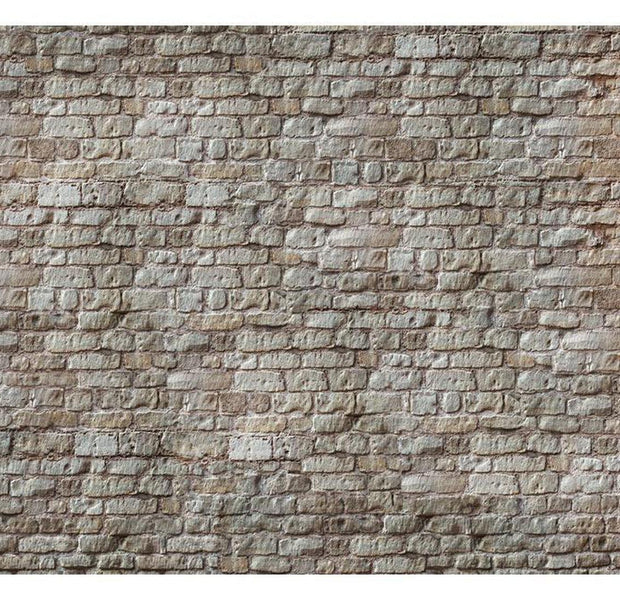 Peel & Stick Wall Mural - Grey Old Brick Wall - Removable Wall Decals