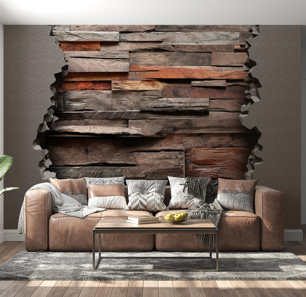 Peel & Stick Wall Mural - Hidden Wood - Removable Wall Decals