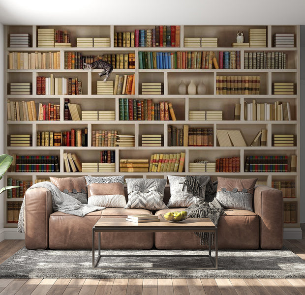 Peel & Stick Wall Mural - Home Library - Removable Wall Decals