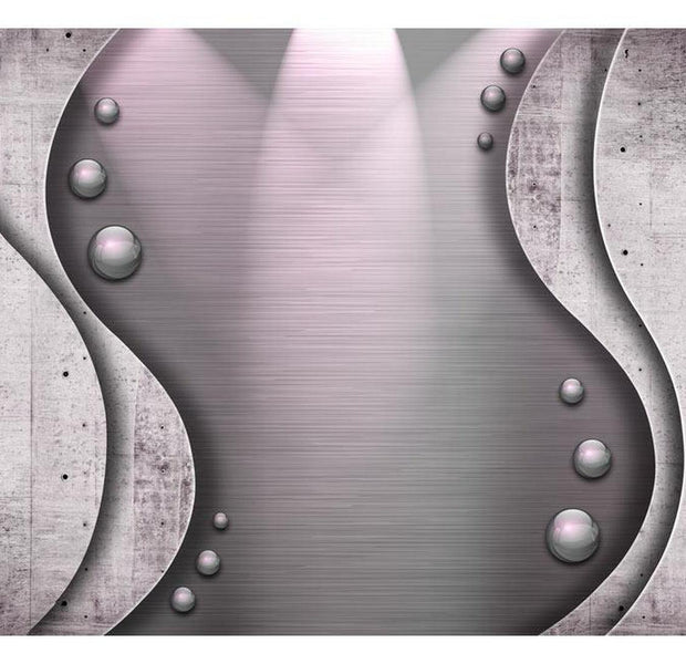 Peel & Stick Wall Mural - Metal and Concrete Fantasy - Removable Wall Decals