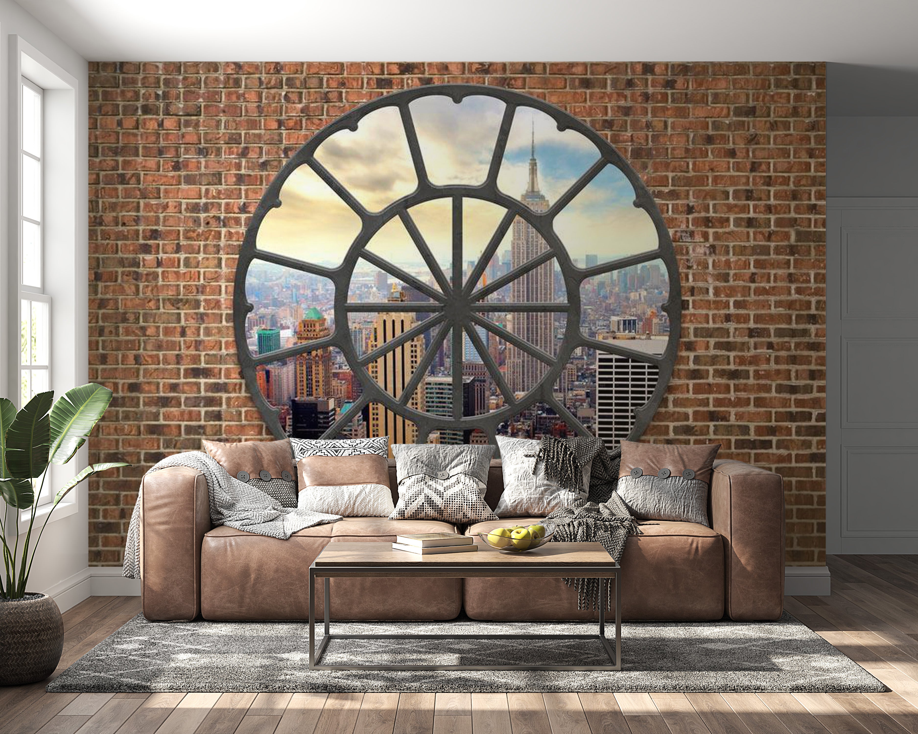 Peel & Stick Wall Mural - New York At Lunchtime - Removable Wall Decals