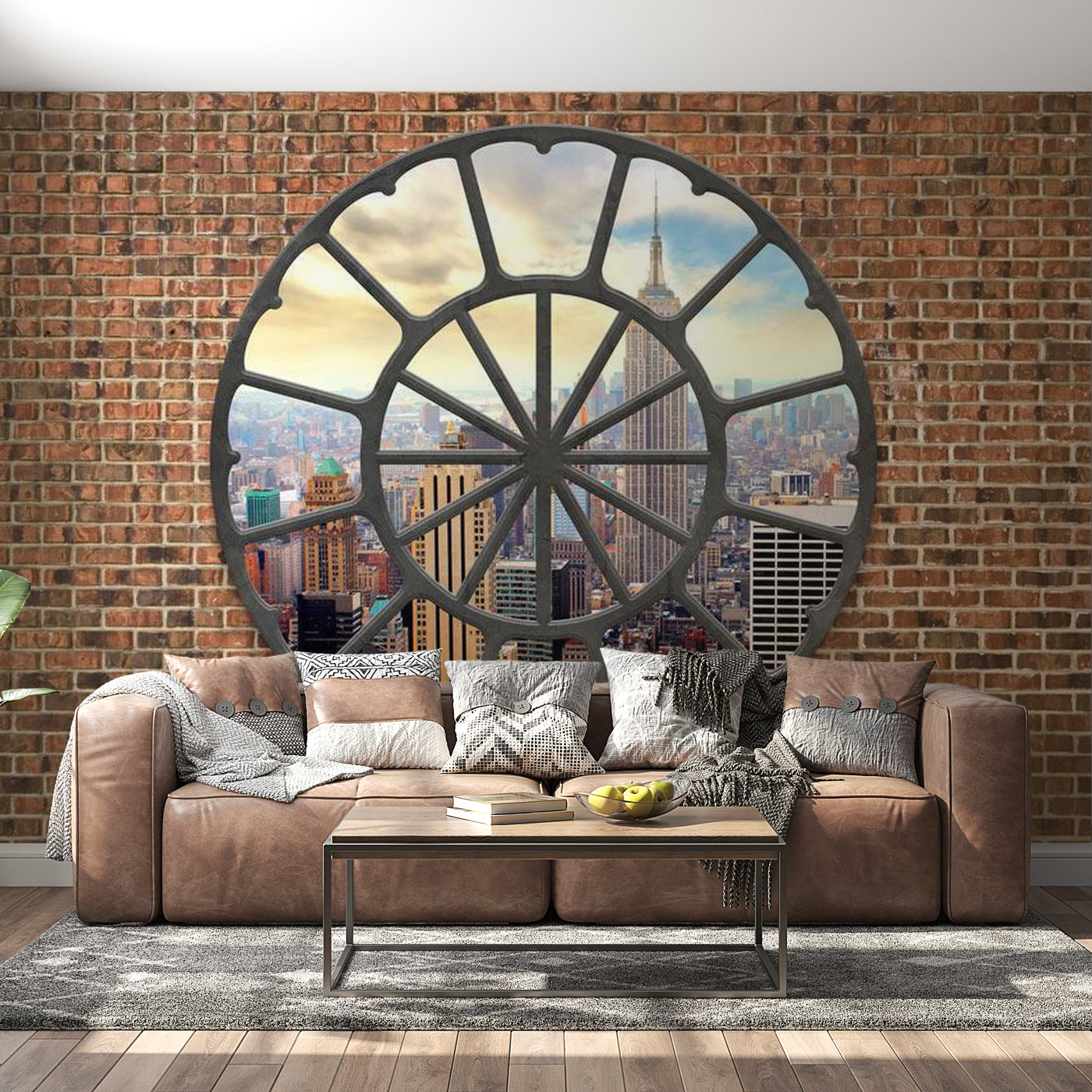Peel & Stick Wall Mural - New York At Lunchtime - Removable Wall Decals