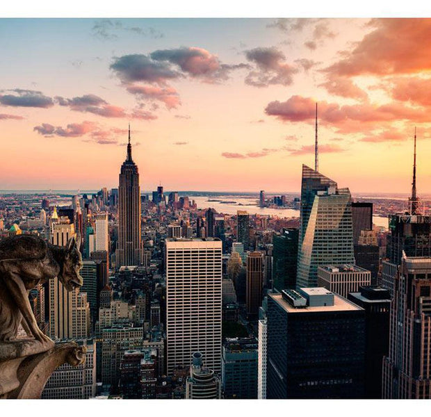 Peel & Stick Wall Mural - New York At Sunset - Removable Wall Decals