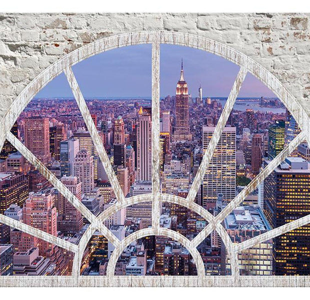 Peel & Stick Wall Mural - New York Evening - Removable Wall Decals