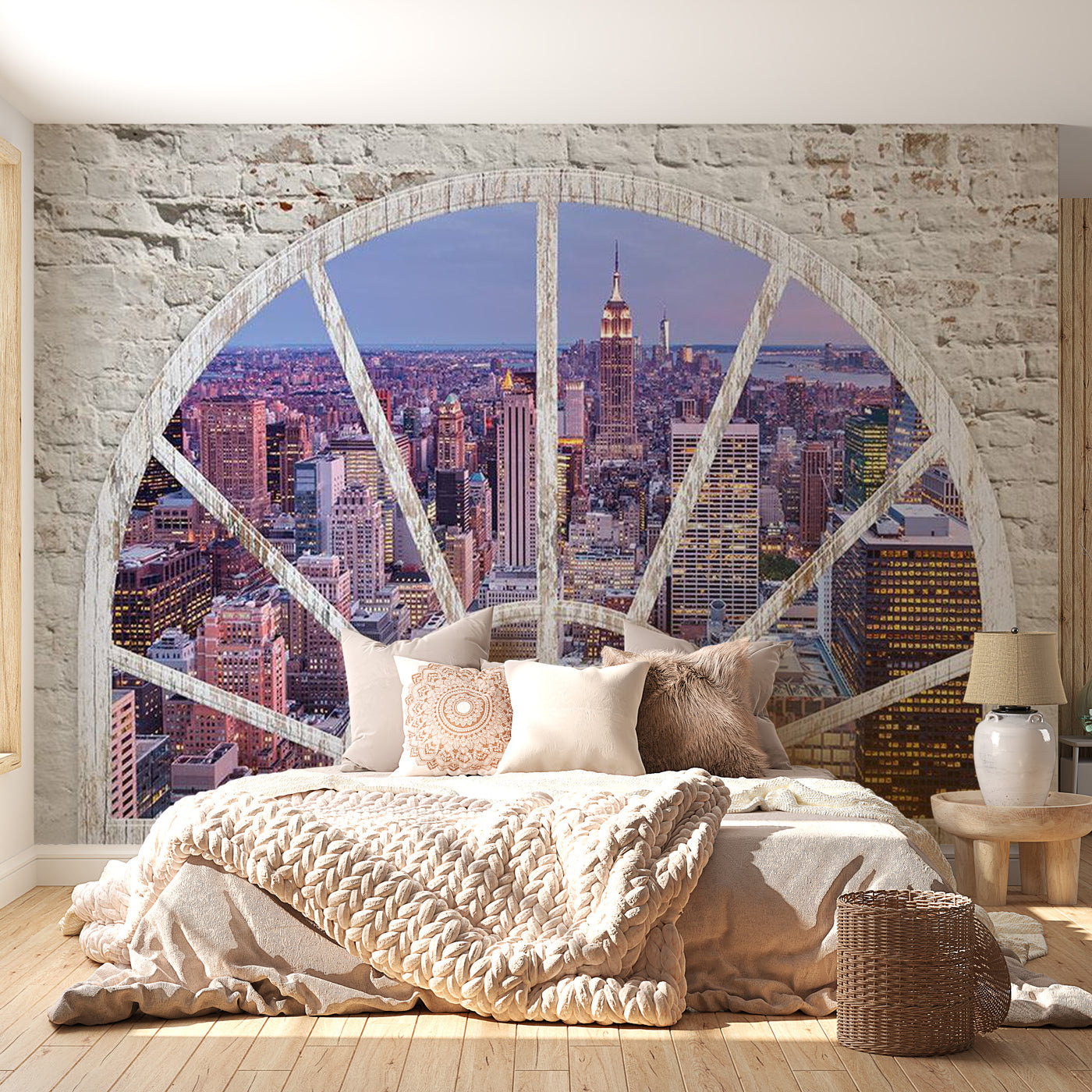 Peel & Stick Wall Mural - New York Evening - Removable Wall Decals