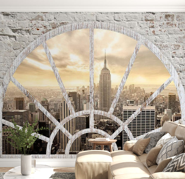 Peel & Stick Wall Mural - New York In The Morning - Removable Wall Decals
