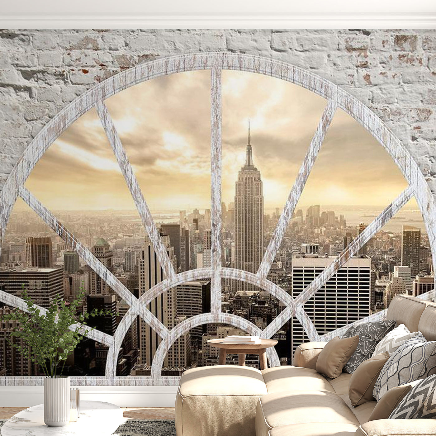 Peel & Stick Wall Mural - New York In The Morning - Removable Wall Decals