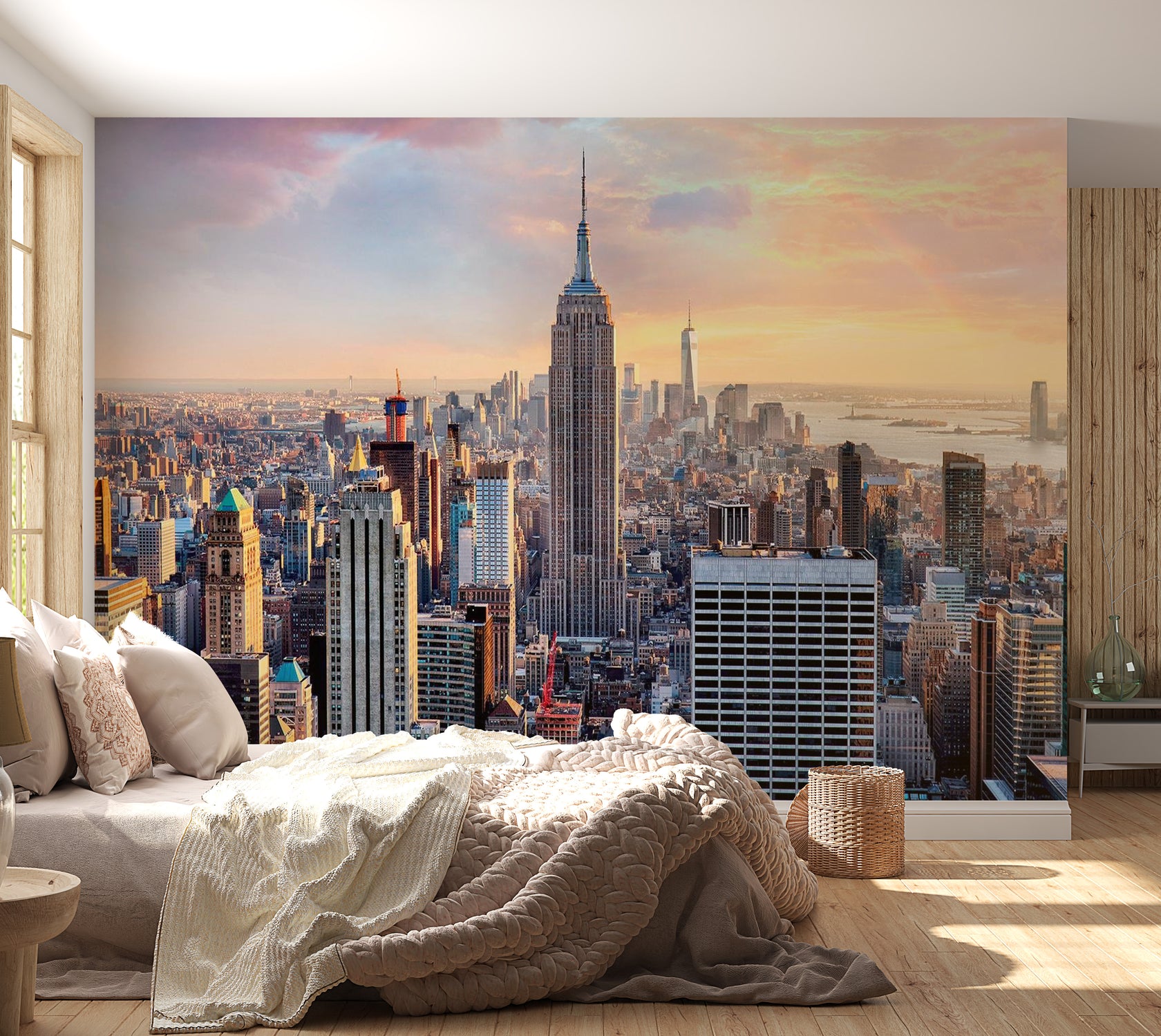 Peel & Stick Wall Mural - New York Skyline - Removable Wall Decals