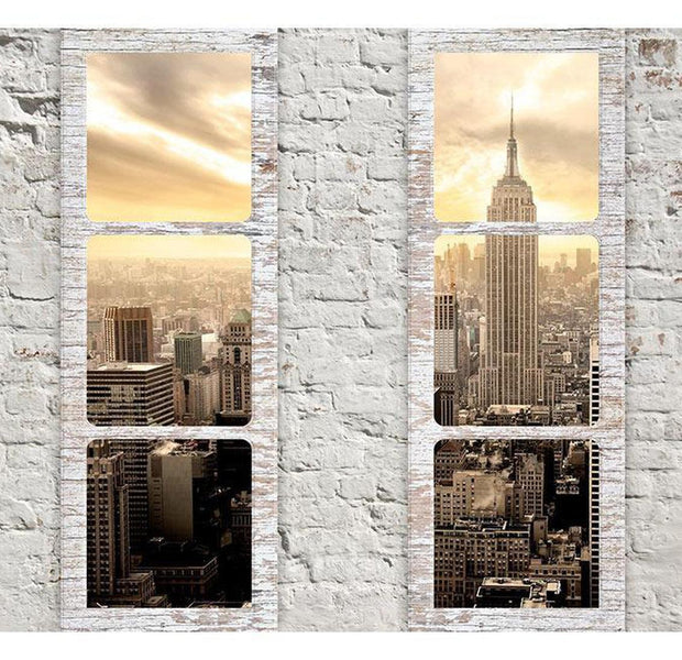 Peel & Stick Wall Mural - New York View From A Window - Removable Wall Decals