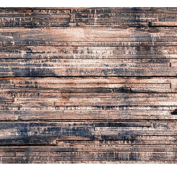 Peel & Stick Wall Mural - Old Burned Wood- Removable Wall Decals
