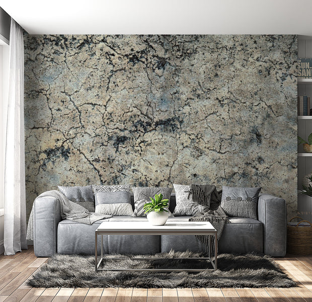 Peel & Stick Wall Mural - Old Cracked Concrete Wall - Removable Wall Decals