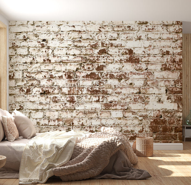 Peel & Stick Wall Mural - Old Farm Bricks - Removable Wall Decals