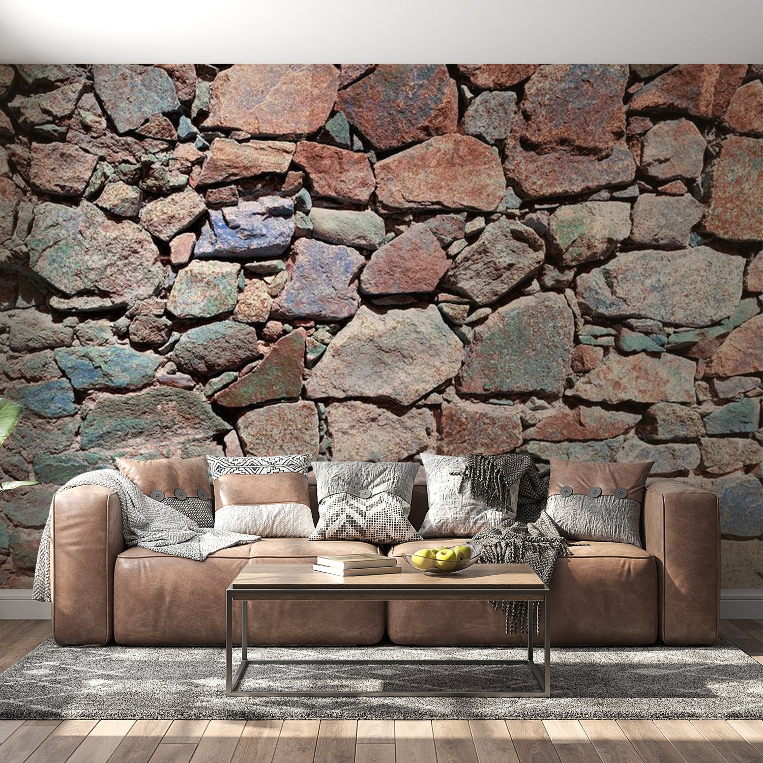 Peel & Stick Wall Mural - Old Stone Castle Wall - Removable Wall Decals
