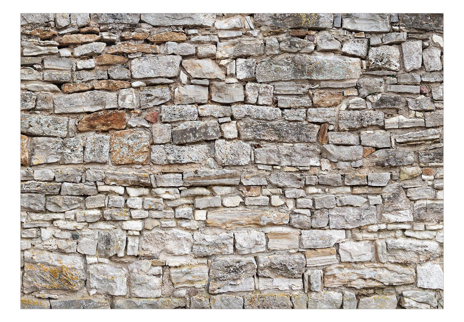 Peel & Stick Wall Mural - Stacked Stone Wall - Removable Wall Decals