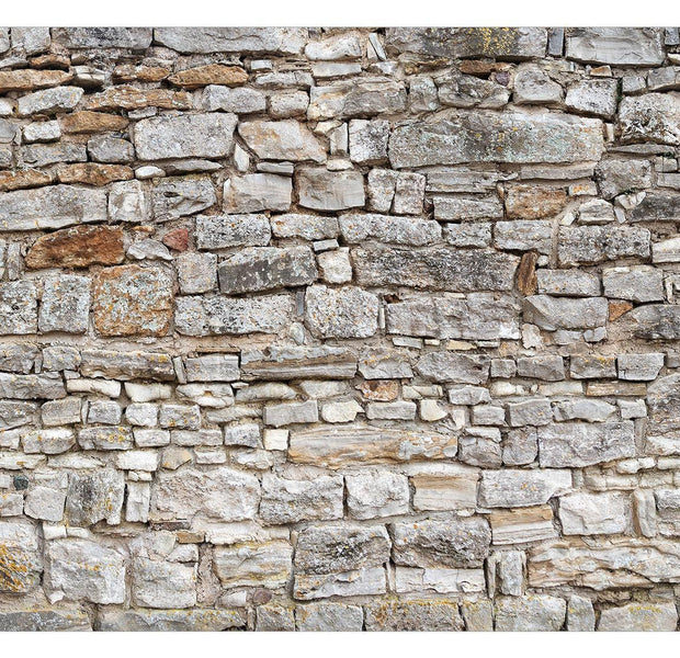 Peel & Stick Wall Mural - Stacked Stone Wall - Removable Wall Decals