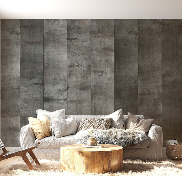 Peel & Stick Wall Mural - Steel Design - Removable Wall Decals