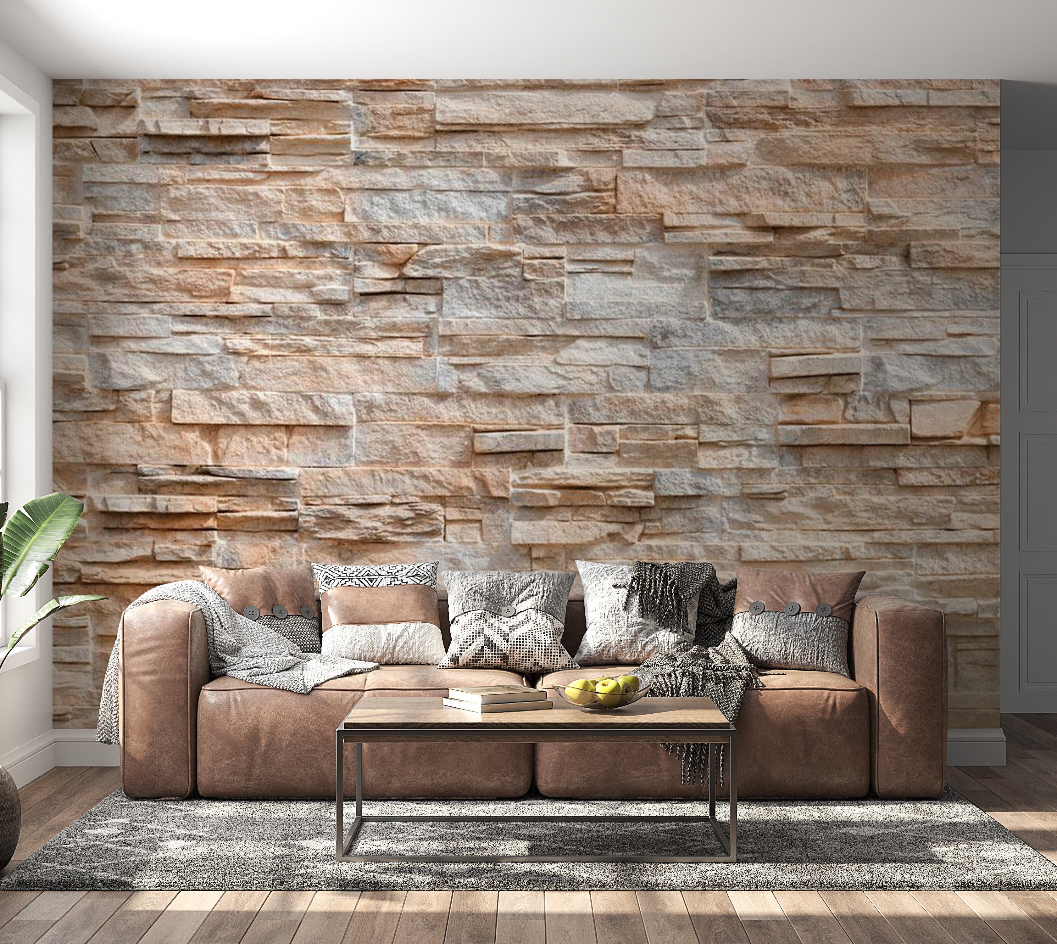 Peel & Stick Wall Mural - Stone Virtuosity - Removable Wall Decals